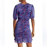Rails  Womens Scarlette Blue Floral Ruched Mini Sheath‎ Dress NWT Photo 2