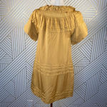 Marc Jacobs Mustard Yellow Silk Ruffle Dress Photo 6