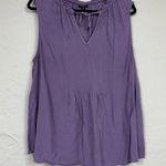 Torrid  Purple Peplum Boho Tank Top Womens 2X Beachy Summer Blouse Casual Photo 0