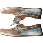 Sperry Blue Plaid Boat Shoes - Size 6.5 Photo 2