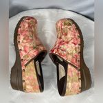 Sanita Shoes Womens Danish Clogs Marble Pink Orange Nurse Slip On Sz 38 7.5 8 Photo 5