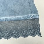 Umgee  NWT Size M Blue Chambray - Lace Trim Tunic Swing Dress Photo 5