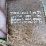 Dansko  Dixie Lime Green Leather Wedges Slide Sandals Size 38 / 7.5-8 Swirl Y2K Photo 14