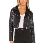 superdown NWT • colette cropped faux leather moto jacket sz S Photo 0