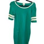 LuLaRoe NWT  Juliá Dress  green sporty cute casual street  MIDI fitted stretch XS Photo 2