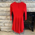 EXPRESS red high low circle skirt dress size XS Photo 4