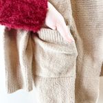 Rachel Zoe  Long Sleeve Open Cardigan Duster Sweater Tan Beige Medium Photo 9