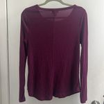 Old Navy  plush ribbed tee winter wine, medium Photo 1