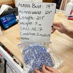 Monteau Floral Ruffle Sleeve Wrap Peplum Blouse Blue White Size Small Photo 9