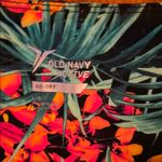 Old Navy  Pink and Green Floral Leggings Vibrant Stretchy Bottoms Photo 2