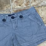 American Eagle  Blue Cotton Mid Rise 3.5” Inseam Pockets Size 2 Like New Photo 2