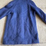 Vintage John Caruana Periwinkle Blue Mohair Midi Coat Elegant Winter Outerwear Size 6P Photo 5