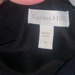 Garnet Hill Black Patterned  Bohemian Pocket dress black spring party casual $120 Photo 2