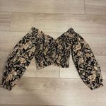 Free People  East to West Smocked Top Cropped Off the Shoulder Size S Photo 1