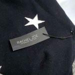 Rachel Zoe BLACK W/WHITE STARS WARM&THICK CREW NECK SWEATER SZ MEDIUM Photo 7