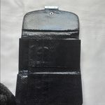 None Snakeskin Wallet Navy Blue GUC Photo 3