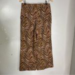 Carolina Herrera CH  Wide Leg Printed Cropped Pants Size 4‎ Photo 4