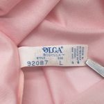 Vintage Olga Nightgown Size L Bodysilk Slip Dress Coquette Feminine Pink 92087 Size L Photo 8