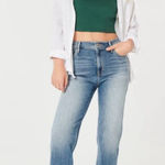 Hollister Womens  Ultra High-Rise Light Wash Dad Jeans - Sz 3 Photo 0