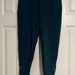 Anthropologie  Terry Cropped Dylan Joggers Pant Teal Photo 0