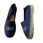 Aerie NEW  Canvas Espadrilles SUPER SHADY Slip On Navy SZ-10 Photo 3