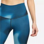 Womens New  Nike Yoga Dri-FIT Marina Blue High-Waist Leggings Photo 1