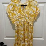 Blue Island  Yellow Floral Beach Dress Coverup XS Photo 0