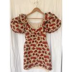 Sister Jane Shirley Poppy Tapestry Dress Puff Sleeve Mini Garden Cottage Prairie Red Size XS Photo 7