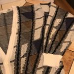 Koman oversized button up knit cardigan sweater size large Black Photo 12