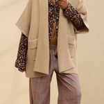Aerie  Shawl Collar Sweater Cape Photo 0