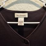 Bechamel Vintage Womens L Embroidered Short Sleeve Cardigan‎ Top Spring Floral Black Size L Photo 1