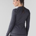 Lululemon ATHLETICA Heathered Herringbone Black Think Fast Long Sleeves Size 6 Photo 7