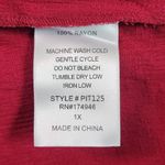 Chic Soul  Burgundy Embroidered Boho Blouse NWOT Size 1X Oxblood Embroidered Top Photo 6