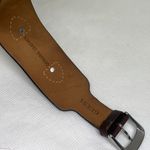 Guess  women’s watch silver tone 22mm quartz rhinestones wide leather running Photo 7