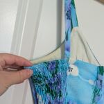 Vintage 60s Sun Fashions of Hawaii Floral Faux Wrap Maxi Dress Tank Honolulu 12 Blue Photo 4