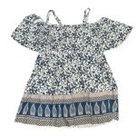 BloomChic Blue and White Floral Plus Size Swim Dress sz 26 Photo 1