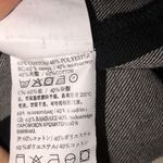 Burnside  black & white plaid flannel button down shirt size small Photo 6