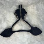 Rampage  Black suede and embellished heels 8M. Photo 2