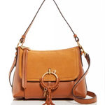 See By Chloe NWT Joan Small Leather & Suede Shoulder Bag Tan Leather Purse Photo 0