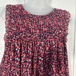 Michael Kors Blue Floral Sleeveless Top Size XL EUC Photo 2