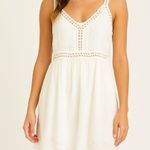 O'Neill OโNeill Womenโs Medium Dress โ White Crochet Trim Boho Summer Photo 0