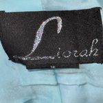 Liorah Knits Sleeveless Top Lined Side Zip Top Blue Size 16 Photo 3