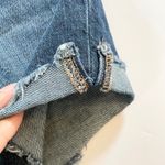 AERO High Rise Curvy Mom Jean Shorts Distressed Denim Blue Size 10 Beach Vibes Photo 2