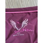 SMITTEN Scrub Top Women XS Burgundy Pockets Medical Dental Healthcare Nurse NWOT Red Photo 3