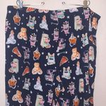 Jane & Bleecker Jane and Bleeker Bear Pizza Popcorn Chips jogger style super comfy pajama pants Photo 7