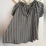Show Me Your Mumu  grey Striped Babydoll Top XS Photo 3