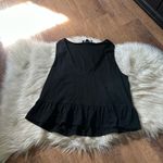 Lulus LULU’S Kinsey Black V-Neck Ruffled Crop Top Photo 2