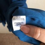 Parker Blue Asymmetrical Ruffle Mini Dress Photo 7