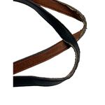 Large Black/Brown reversibleLeather Tote Bag 19x16 Inches 82c Black Photo 3