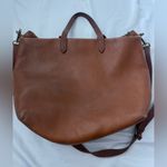 Madewell  Crossbody Cognac Leather Satchel Handbag Photo 5